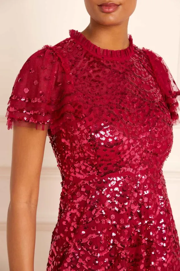 Needle and Thread Dresses Deco Dot Ankle Gown Red 8211 Women