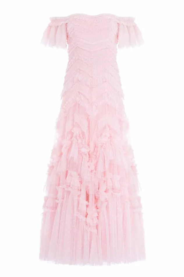 Needle and Thread Dresses Elia OffShoulder Gown Pink 8211 Women