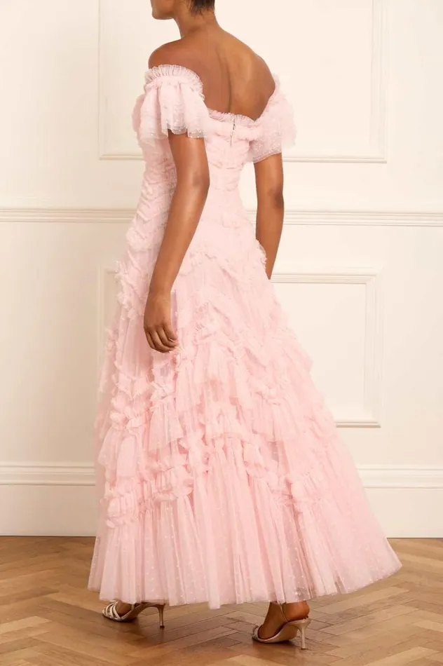 Needle and Thread Dresses Elia OffShoulder Gown Pink 8211 Women