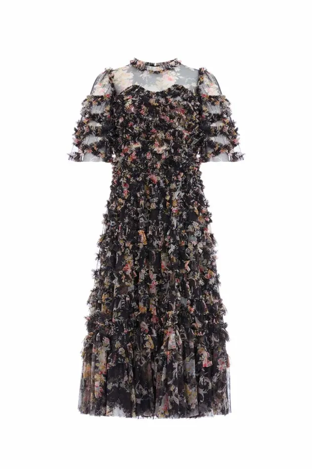 Needle and Thread Dresses Enchanted Garden Bronte Ballerina Dress Black 8211 Women