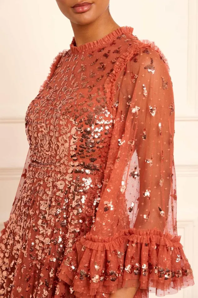 Needle and Thread Dresses Fern Ankle Gown Brown 8211 Women