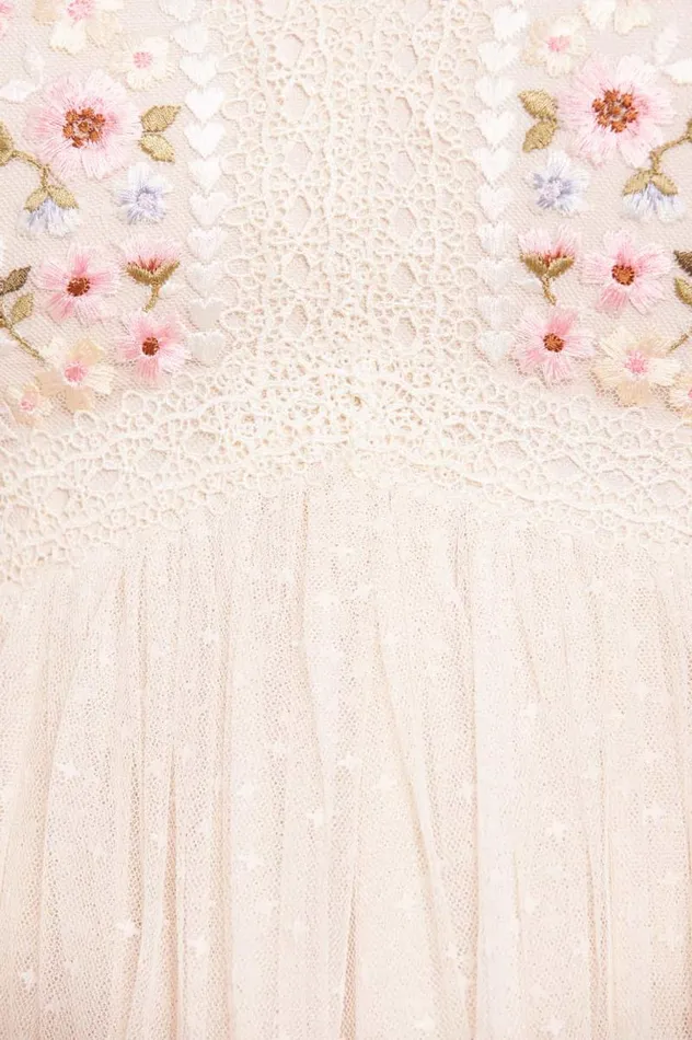 Needle and Thread Dresses Garland Ribbon Bodice Ankle Gown Champagne 8211 Women