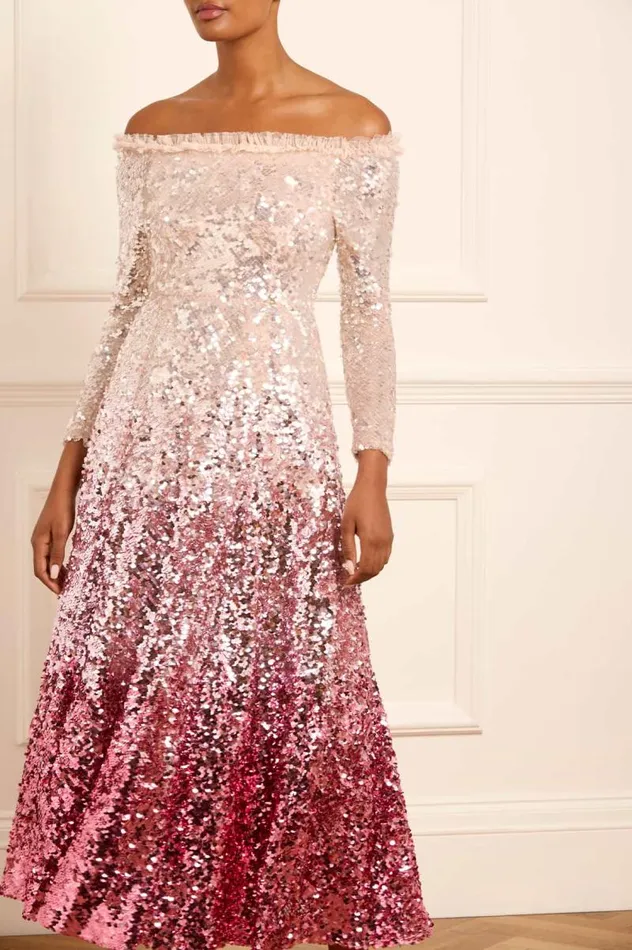 Needle and Thread Dresses Hallie Ombre Ankle Gown Pink 8211 Women