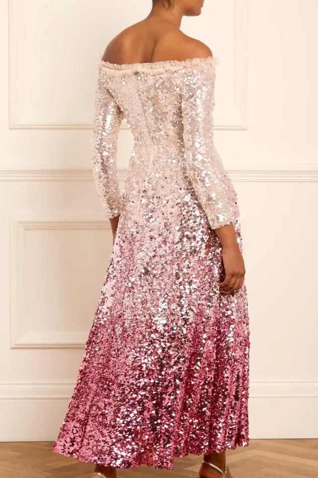 Needle and Thread Dresses Hallie Ombre Ankle Gown Pink 8211 Women