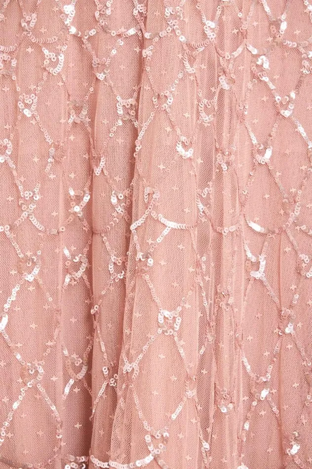 Needle and Thread Dresses Heart Lattice Ankle Gown Pink 8211 Women