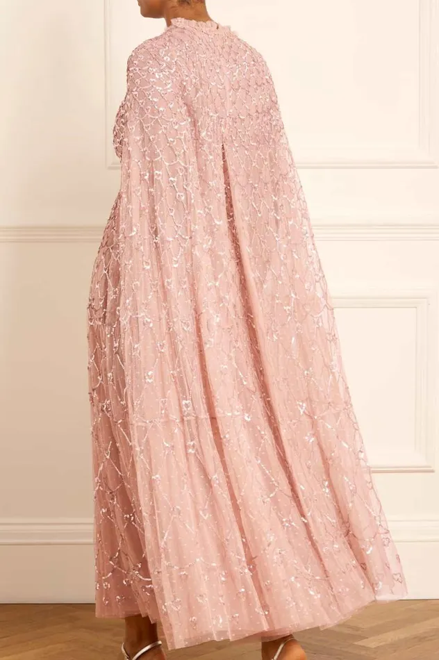 Needle and Thread Dresses Heart Lattice Ankle Gown Pink 8211 Women