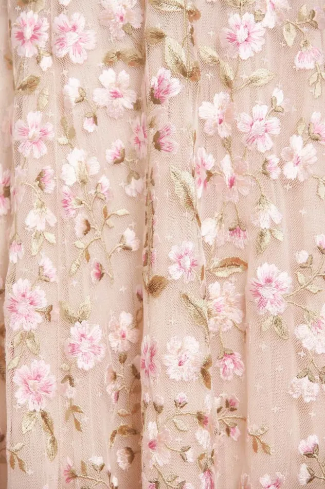 Needle and Thread Dresses Posy Pirouette OneShoulder Micro Mini Dress Champagne 8211 Women
