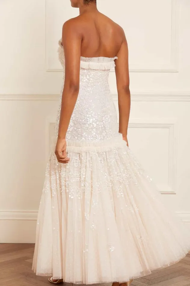 Needle and Thread Dresses Regal Rose Gloss Strapless Gown Champagne 8211 Women