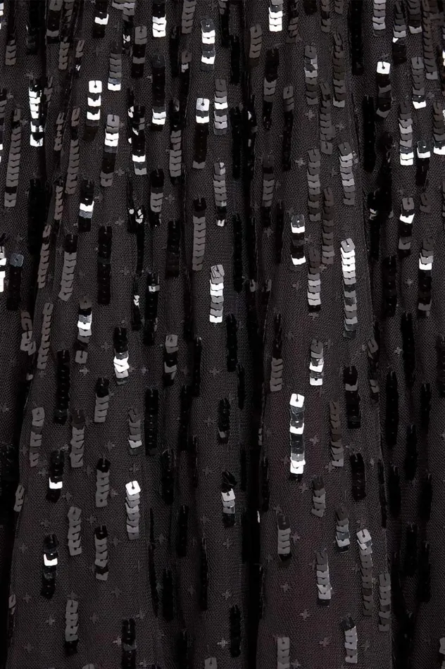 Needle and Thread Dresses Sequin Dash Long Sleeve Gown Black 8211 Women