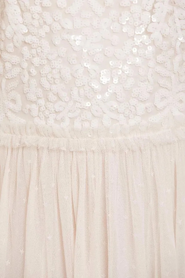 Needle and Thread Dresses Sequin Wreath Bodice OffShoulder Ankle Gown Champagne 8211 Women