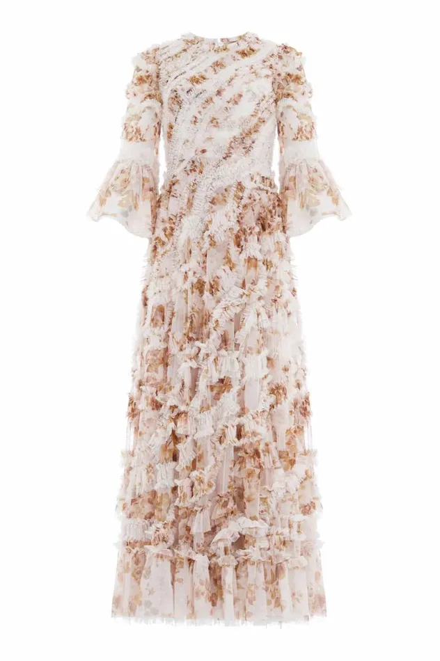 Needle and Thread Dresses Vintage Rose Aaliyah Long Sleeve Gown Multi 8211 Women