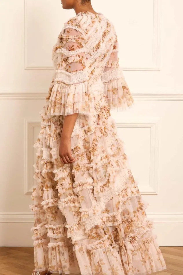 Needle and Thread Dresses Vintage Rose Aaliyah Long Sleeve Gown Multi 8211 Women