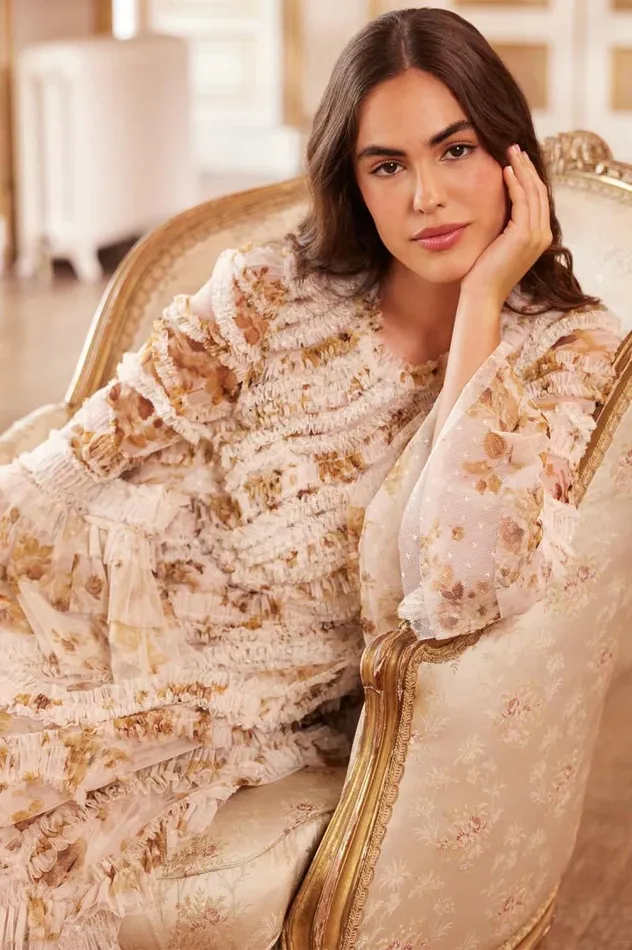 Needle and Thread Dresses Vintage Rose Aaliyah Long Sleeve Gown Multi 8211 Women