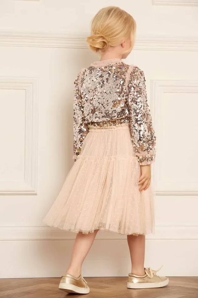 Needle and Thread Kids Formalwear Tulle Kids Skirt Beige 8211 Kids