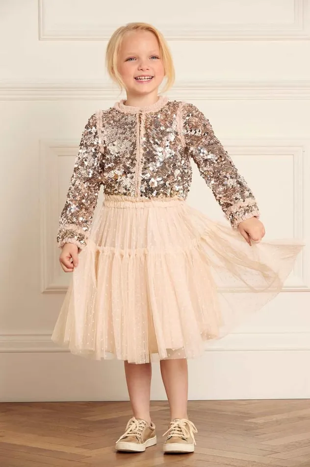 Needle and Thread Kids Formalwear Tulle Kids Skirt Beige 8211 Kids