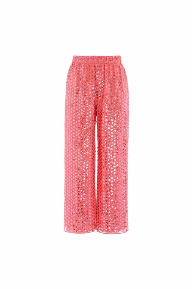 Needle and Thread Trousers Raindrop Gloss Trousers Pink 8211 Women