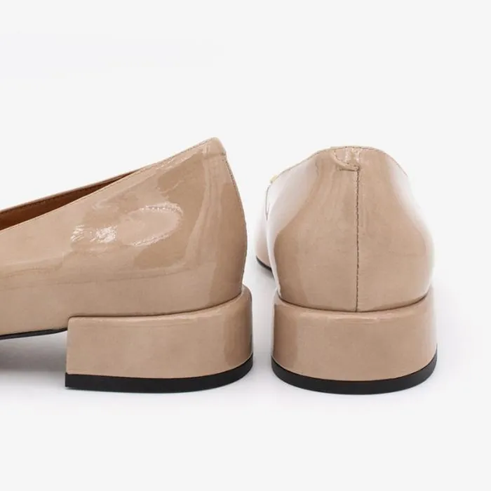 ngel Alarcn Ballerinas Woman YALO 8211 Patent Leather Ballerina With Round Toe And Metallic Trim