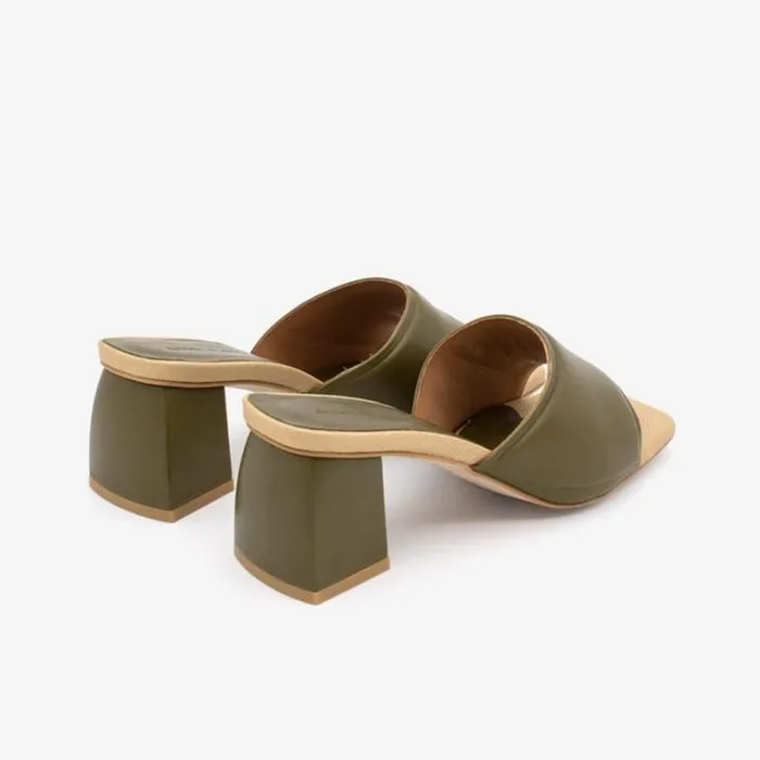 ngel Alarcn Mules Woman RADY Leather Sandal With Crossed Straps