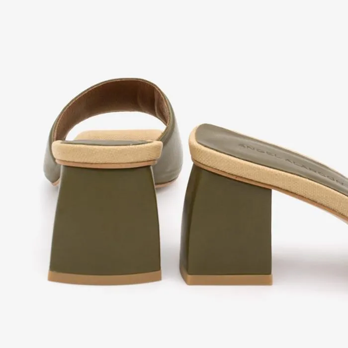 ngel Alarcn Mules Woman RADY Leather Sandal With Crossed Straps
