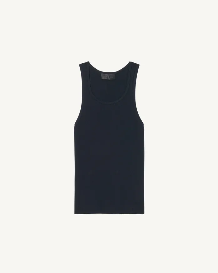 Nili Lotan Knits and Sweaters Women LOTTIE KNIT TANK Dark Navy
