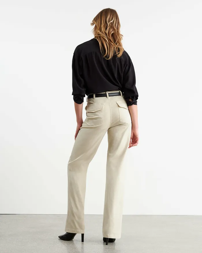 Nili Lotan Pants and Shorts Women GABY PANT Bone