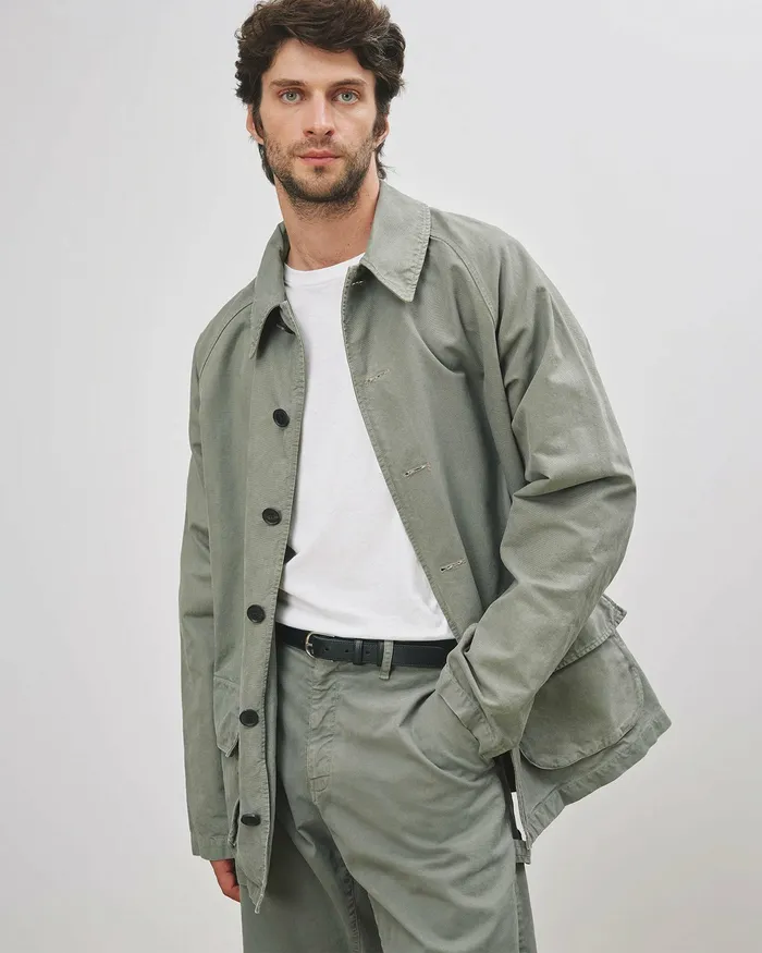 Nili Lotan ROMEO JACKET Admiral Green Men Jackets and Coats