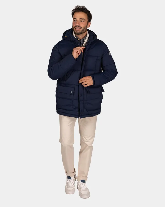 NZA New Zealand Auckland Jackets Dark Blue Quilted Jacket 8211 Winter Navy 8211 Men NZA New Zealand Auckland Jackets Dark Blue Quilted Jacket 8211 Winter Navy 8211 Men