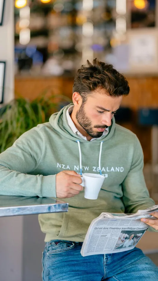 NZA New Zealand Auckland Knitwear Light Green Hoodie 8211 Sage 8211 Men NZA New Zealand Auckland Knitwear Light Green Hoodie 8211 Sage 8211 Men