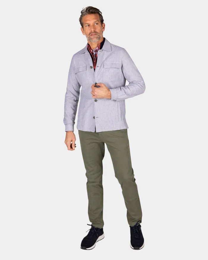 NZA New Zealand Auckland Shirts Light Green Stretch Overshirt 8211 Jungle Green 8211 Men