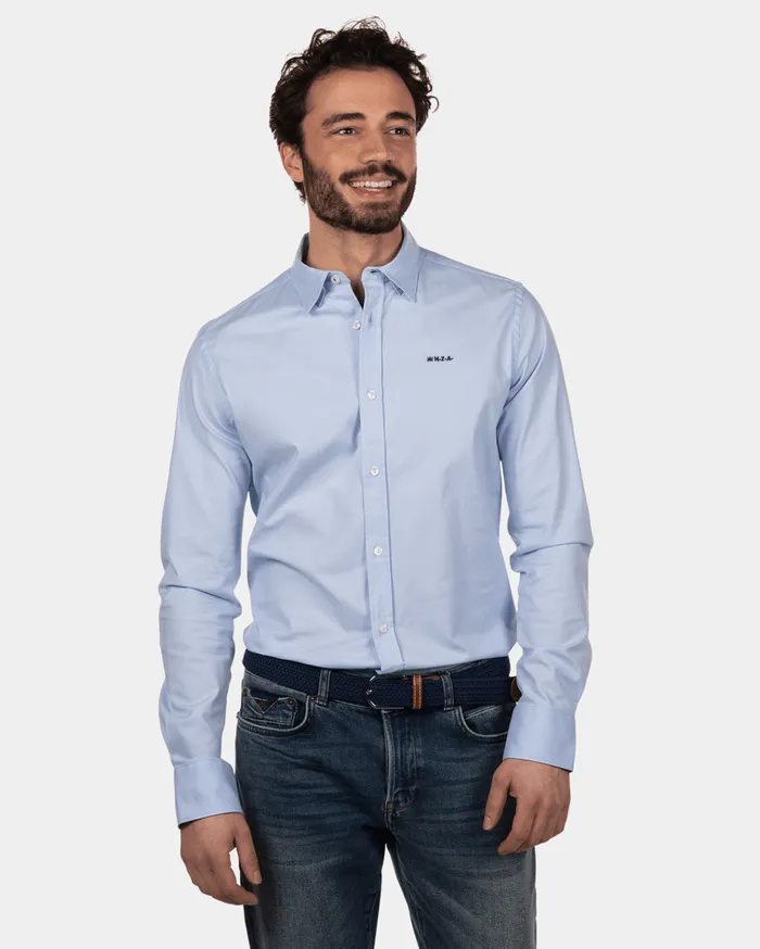 NZA New Zealand Auckland Shirts Wouters Pond 8211 Light Blue 8211 Men