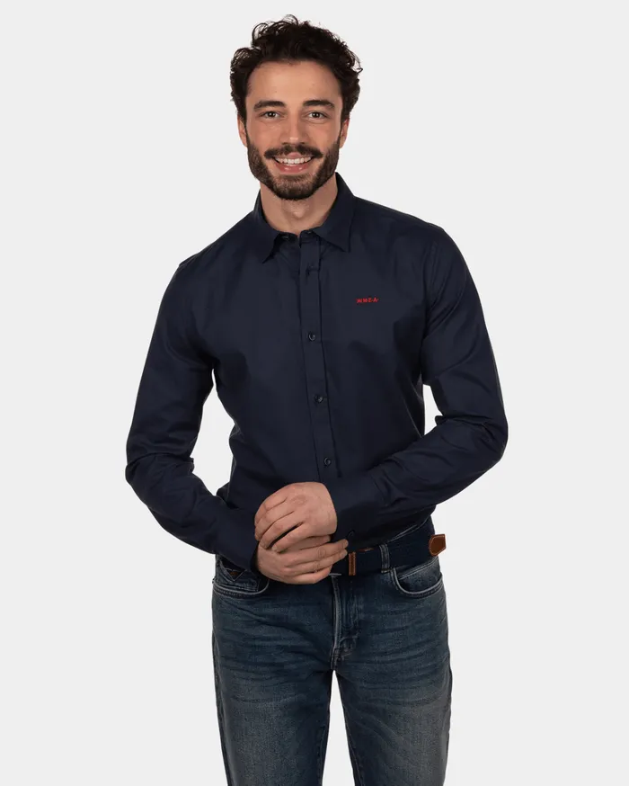 NZA New Zealand Auckland Shirts Wouters Pond Blue 8211 Men