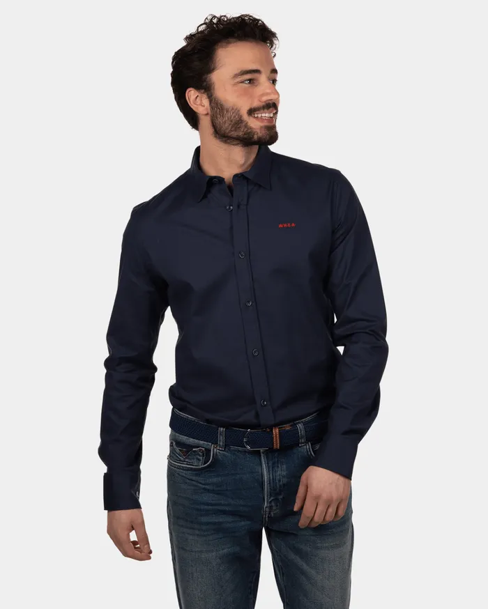 NZA New Zealand Auckland Shirts Wouters Pond Blue 8211 Men NZA New Zealand Auckland Shirts Wouters Pond Blue 8211 Men