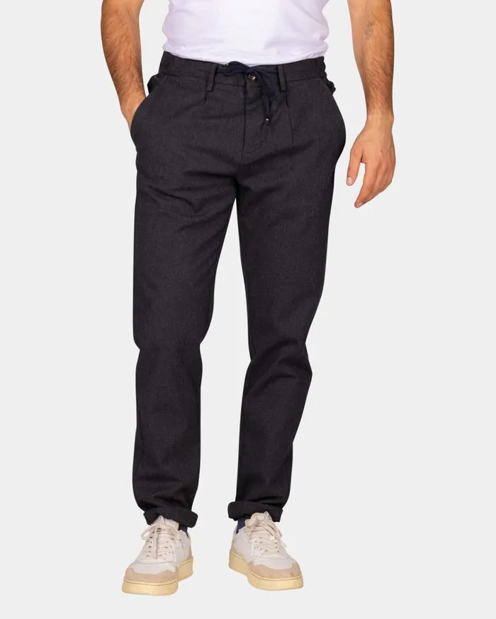 NZA New Zealand Auckland Trousers Dark Grey Wool Look Pants 8211 Antra 8211 Men