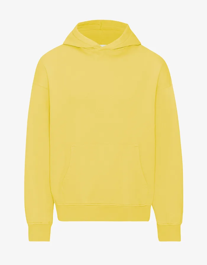 Organic Oversized Hood 8211 Lemon Yellow Women Hoodies Colorfulstandard