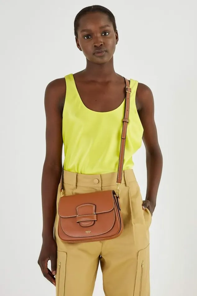 Oroton Crossbody Carter Small Day Bag Brandy 8211 Women