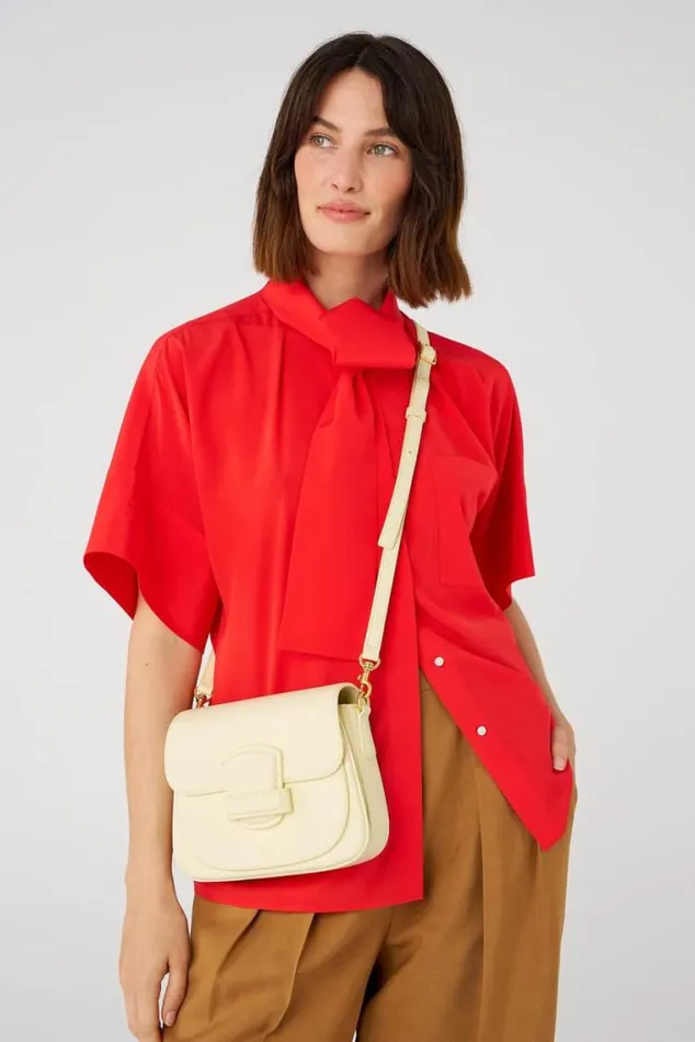 Oroton Crossbody Carter Small Day Bag Lemon Butter 8211 Women