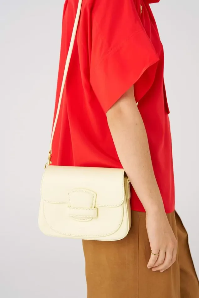 Oroton Crossbody Carter Small Day Bag Lemon Butter 8211 Women