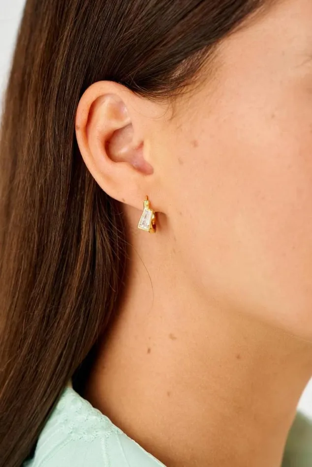 Oroton Earrings Calypso Hoop 18k Gold 8211 Jewellery