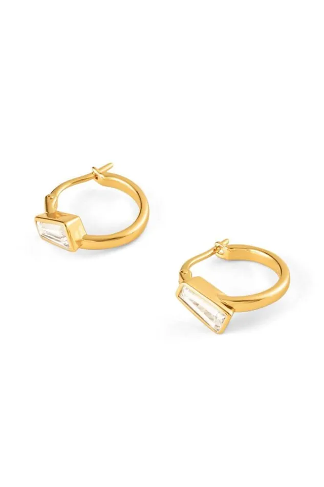 Oroton Earrings Calypso Hoop 18k Gold 8211 Jewellery