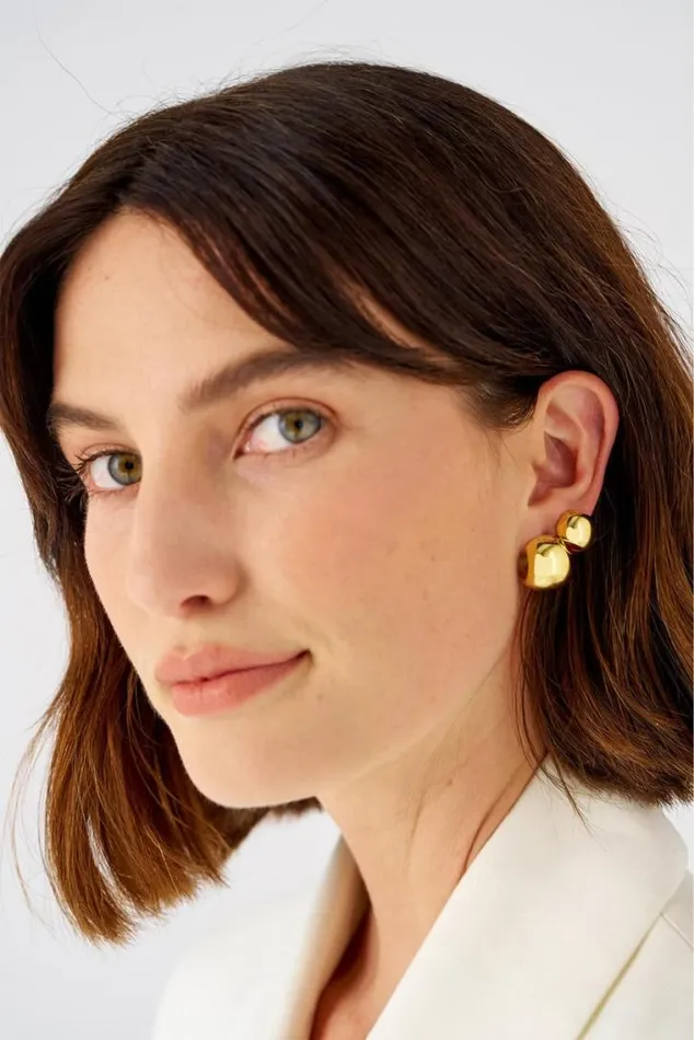 Oroton Earrings Josie Mini Huggies 18k Gold 8211 Jewellery
