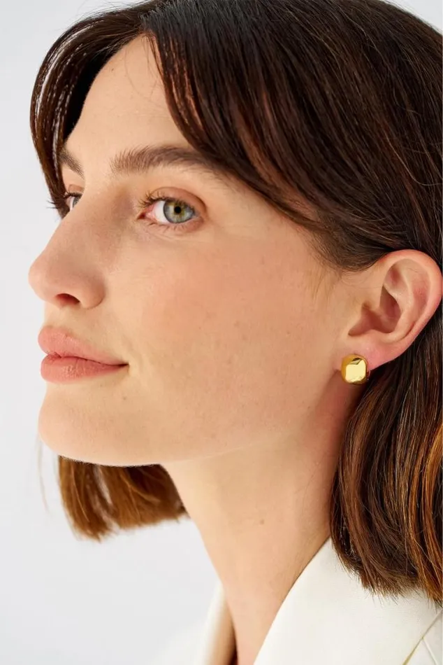Oroton Earrings Josie Mini Huggies 18k Gold 8211 Jewellery