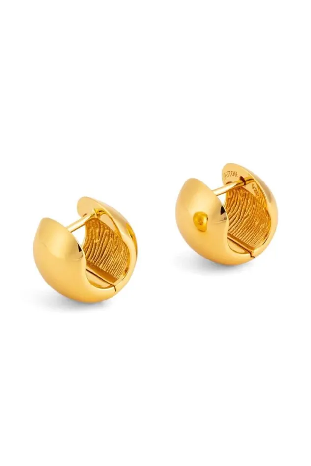 Oroton Earrings Josie Mini Huggies 18k Gold 8211 Jewellery