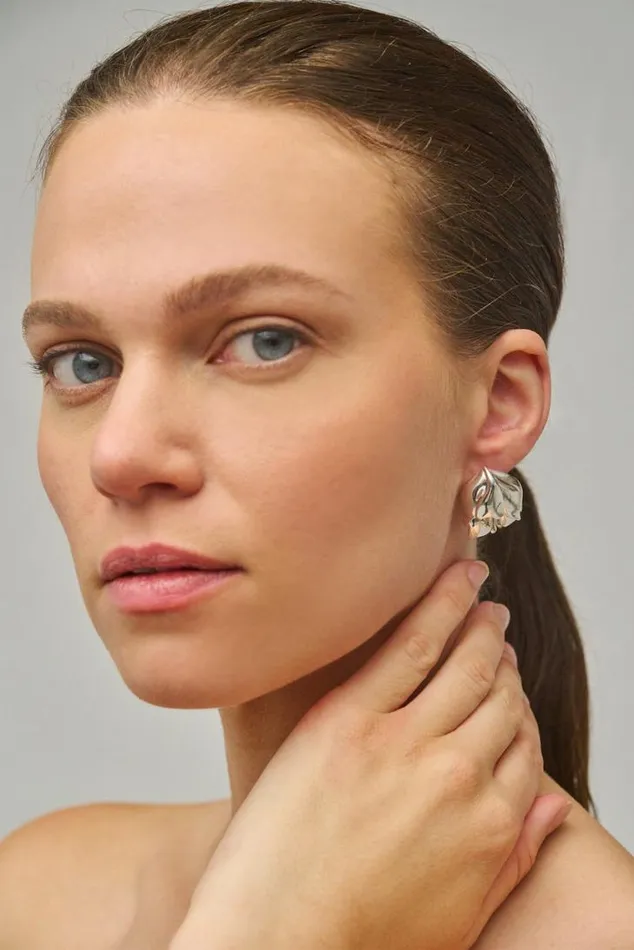 Oroton Earrings Tulip Earrings Silver 8211 Jewellery