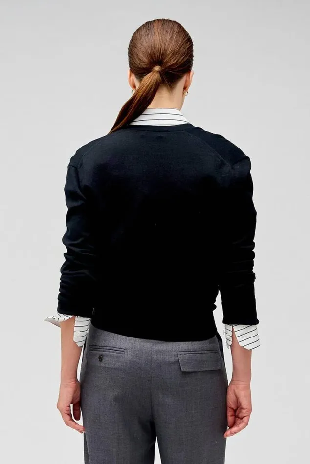 Oroton Knitwear Wrap Cardigan Black 8211 Women