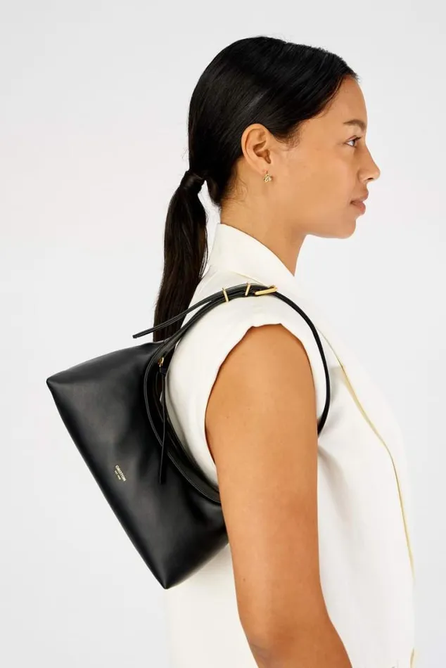 Oroton Mini Bags Cinder Mini Baguette Black 8211 Women