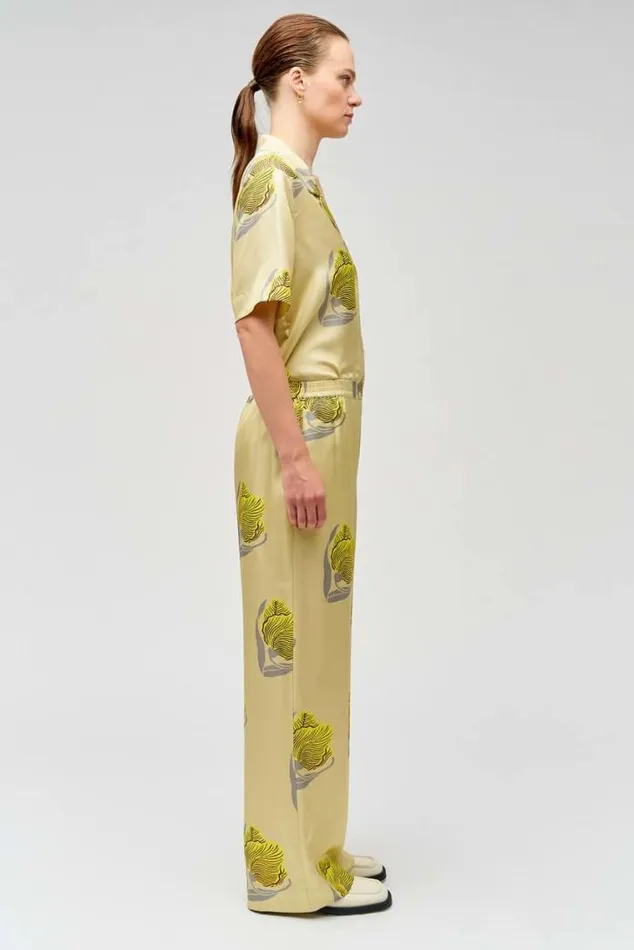 Oroton Pants Linear Tulip Pj Pant Fennel 8211 Women