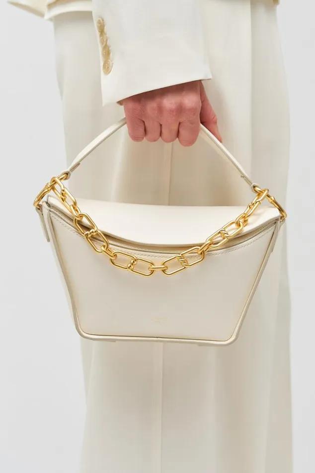 Oroton Shoulder Fable Small Day Bag Paper White 8211 Women