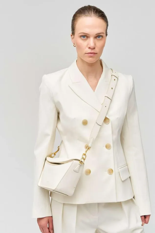 Oroton Shoulder Fable Small Day Bag Paper White 8211 Women