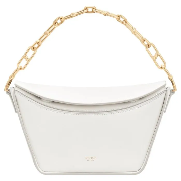 Oroton Shoulder Fable Small Day Bag Paper White 8211 Women