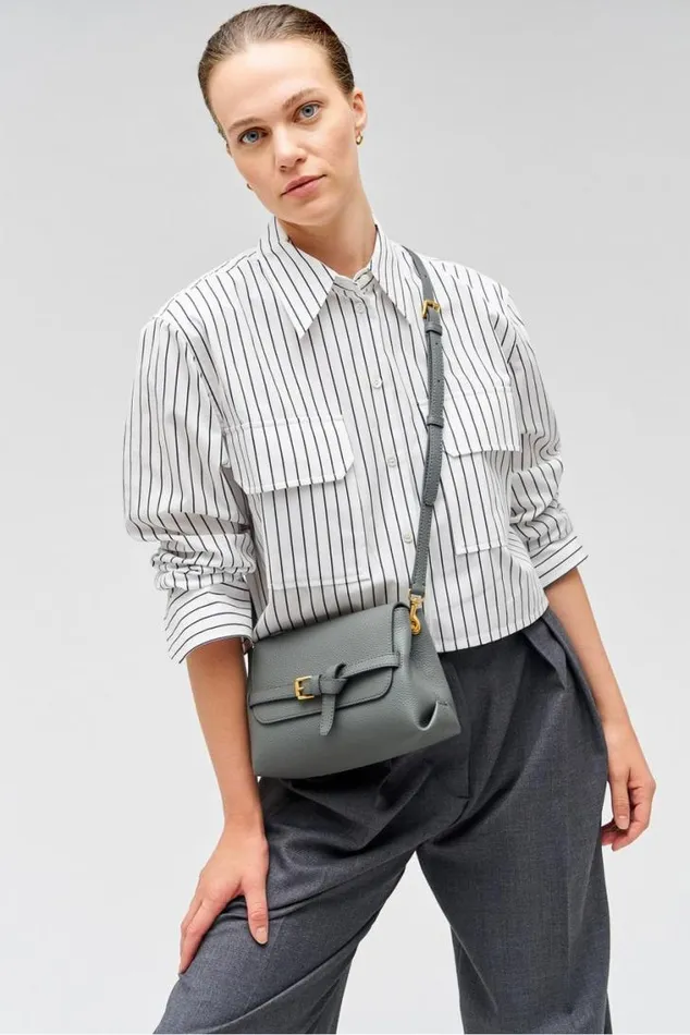 Oroton Shoulder Margot Small Top Handle Dark Slate 8211 Women